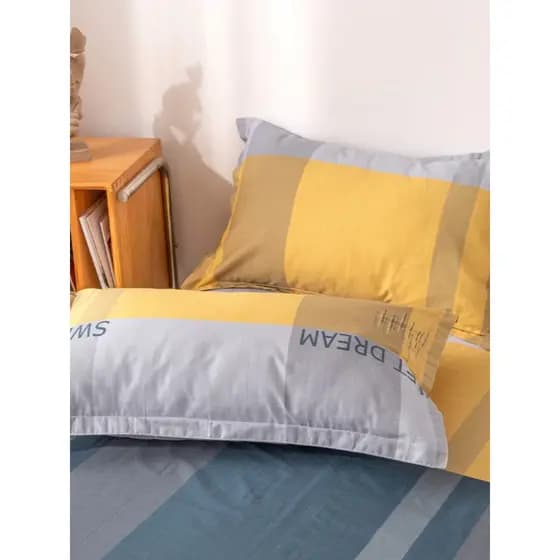 Fronha de algodão puro um par pacote 100% algodão 48cm x 74cm fronha de látex crianças travesseiro núcleo forro capa