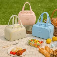 Bolsa Térmica para Almoço Otutefo Modelo Feminino - Impermeável, Espessada, Leve e Macia 7 Litros - Bolsa Térmica Reutil