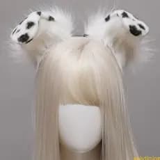 onlytiming Feito À Mão Peludo Headwear Orelhas Cosplay Festa Traje Acessórios Para O Cabelo