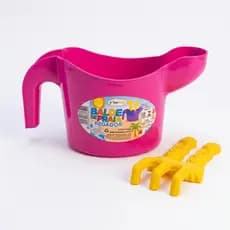 Kit Baldinho de Praia Regador Infantil Areia Verão Pá Rastelo Brinquedo Lembrancinha Festa Infantil