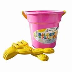 Kit Baldinho de Praia Infantil Areia Verão Pá Rastelo Brinquedo Lembrancinha Festa Infantil