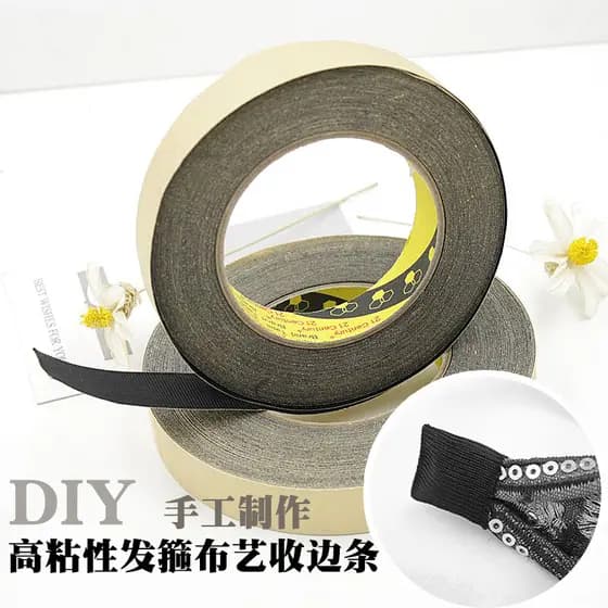 DIY acessórios para o cabelo Material bandana terminando borda de borracha fita pano tira Hairband artesanal Headwear fa