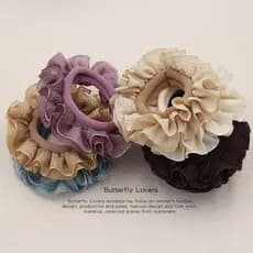 Alta elástica tecido de renda scrunchy anel de cabelo gordura scrunchy cabeça corda 2025 novo estilo elástico feminino l