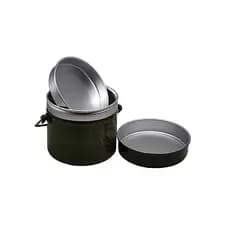 Ventilador militar ao ar livre Tambor tático Lancheira Compartimento portátil de alumínio Lancheira multifuncional Venti