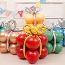 Balão de natal caixa de presente festa de aniversário abertura atmosfera foto adereços decoração sala de casamento fabri