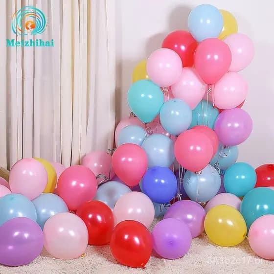 Balões decorativos redondos de 5 polegadas para festas de casamento, conjunto de balões transparentes de látex para vend