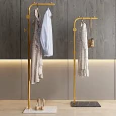 Cabide de ferro forjado, salão de beleza, Hotel, High-End, clube, luz, luxo, chão, simples, cabide de roupas, estilo eur