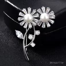 Broche de pérolas moderno estilo coreano, alfinete de casaco, broche para suéter cardigã, alfinete para lenço e xale fem