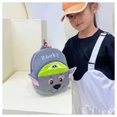 Mochila de Pelúcia Infantil Bonita para Bebês Mochila de Ombro Duplo Mochila Pequena para Educação Infantil Brinquedo de