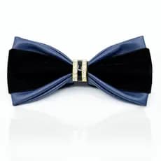 Gravata Borboleta Formal Masculina para Negócios, Gravata Borboleta de Couro PU Feita à Mão de Alta Qualidade, Gravata B