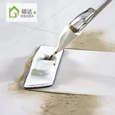 Mop com pulverizador de água quatro em um, mop plano sem uso das mãos para pessoas preguiçosas, pode conter desinfetante