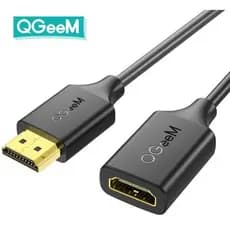 Cabo de extensão HDMI QGeeM 4K compatível com Roku, FireStick, adequado para PS4, TV HD, monitor, etc.