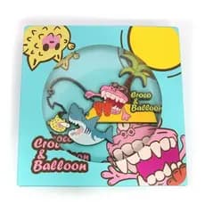 Ímãs de geladeira de metal com desenhos animados, em estoque, em formato de crocodilo e balão, souvenirs culturais e cri