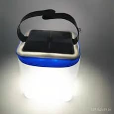 Lanterna de Camping LED Inflável e Dobrável, Alimentada por Energia Solar, Recarregável e Multifuncional