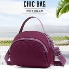 Bolsa de Mão Bordada para Mulheres, Bolsa de Ombro Acolchoada de Grande Capacidade Casual, Bolsa Transversal Multifuncio