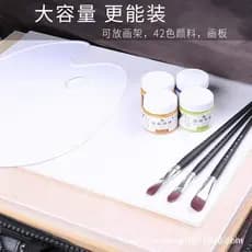 Bolsa de pintura para estudantes de arte, bolsa de arte, bolsa de pintura 4K/8K, bolsa multifuncional portátil para pran