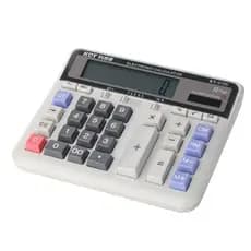 Calculadora Kolingtong para Escritório e Negócios, de Mesa, com Dupla Fonte de Energia, Multifuncional KT-2135, Vendas D