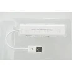 Placa de rede USB LAN + USB HUB dois em um com 3 portas USB, versão 2.0 de USB para RJ45.