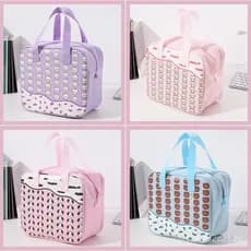 Bolsa térmica de desenho animado para trabalhadores de escritório, estudantes e crianças, bolsa de armazenamento para la