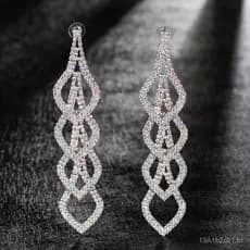 Brincos Longos Exagerados e Sensuais para Noites de Festa, Brincos Elegantes para Noivas com Franjas e Brincos Pendentes