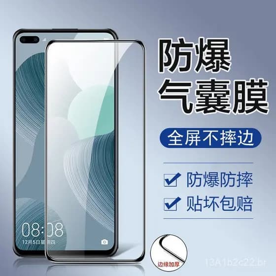 Película de vidro temperado para oppo Reno5, proteção de tela completa Reno4 com airbag, película de vidro Reno2z/reno6,