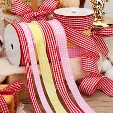 Rolo De 15 Fita Xadrez Para Decoração De Bolo/Casamento/Presente Dia Dos Namorados/Faça Você Mesmo/Material Feito À Mão