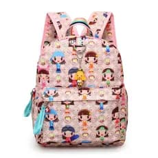 Mochila Infantil Estilo Coreano Harajuku com Personagens de Desenho Animado, Bonita e Moderna para Crianças do Ensino Fu