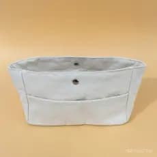Bolsa de armazenamento em lona espessa, cor natural, grande capacidade, bolsa de maquiagem, organizador de armazenamento