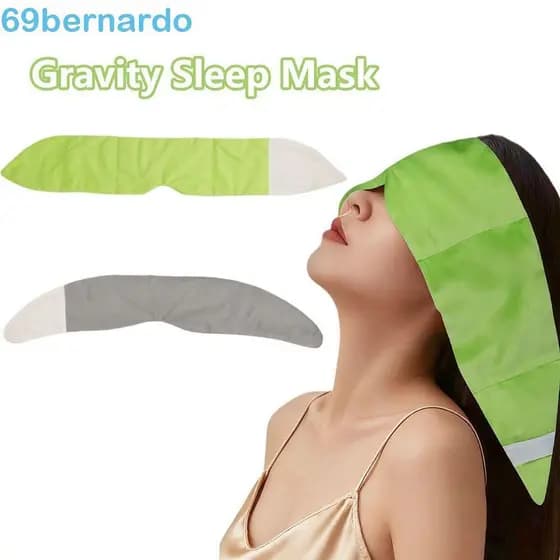 Máscara Para Os Olhos Ponderada BERNARDO , Respirável E Confortável Dormir Por Gravidade , Tapa-Olho Macio Uso Frente Ve