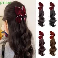 Peruca De Rabo De Cavalo Com Clipe De Garra Triangular PINOU , Elegante E Natural Longo Ondulado Em Camadas , Extensão D