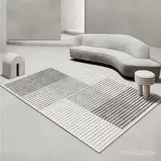Tapete minimalista para sala de estar, tapete para piso de casa, tapete quadrado para comércio exterior, tapete nórdico