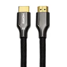 Cabo HDMI em estoque, monitor de TV para computador em liga de zinco com cabo de conexão de alta definição 8K60hz, cabo