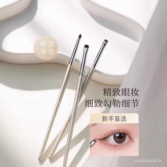 Pincel de maquiagem Cangzhou, pincel de detalhe em pelo de pônei, pincel de sombra, pincel de delineador, pincel fino pa