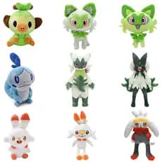 Scorbunny Grookey Sobble Pokemon Boneca De Pelúcia Sprigatito Quaxly Fuecoco Floragato Meowscarada Anime Peluche Peluche