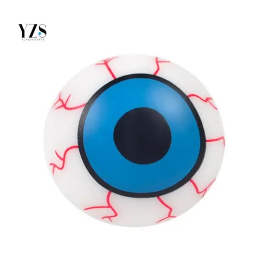 Squeeze Ball Stress Relief Toy Halloween Eyeball Realistic Tpr Fidget Gadget for Kids Adults Portable Anxiety Decompress