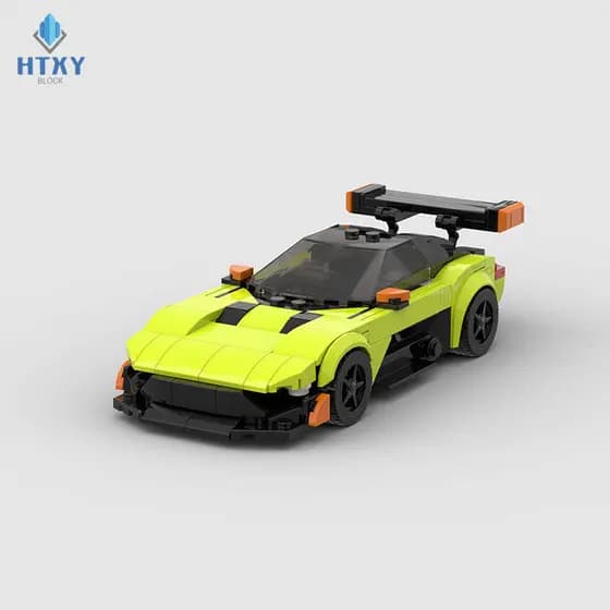 Aston Martin Carro Bloco De Construção Modelo Brinquedos Para Crianças 294 Pçs Tijolos Presentes DIY Adultos MOC