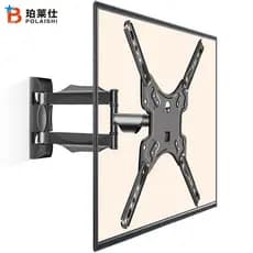 Suporte de parede universal para TV de 32-55 polegadas, suporte de TV telescópico e rotativo, suporte telescópico montad