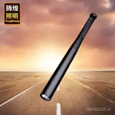 Lanterna de foco fixo 18650, lanterna de autodefesa em formato de bastão de beisebol, lanterna LED de alto brilho para u