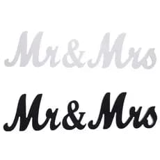 Presente Decorativo para o Dia dos Pais e Ação de Graças, Ornamento Decorativo com Letras em Inglês MR&MRS