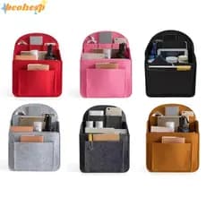 BEOHESP Mochila Inserir Bolsa Pequena , Organizador De Maquiagem Feminina De Viagem Interior , Bolso Portátil De Inserçã