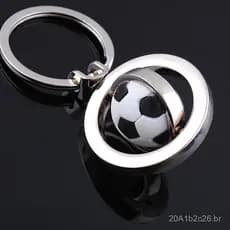 Chaveiro de futebol de venda direta, chaveiro giratório de basquete, pingente de corrente, lembrança promocional esporti