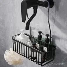 Prateleira de banheiro sem furos, suporte para gel de banho, armazenamento para banheiro, cesto suspenso para shampoo no