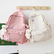 Mochila leve e de grande capacidade para estudantes do ensino fundamental e universitários, mochila casual, esportiva, v