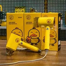 Secador de Cabelo Multifuncional em Forma de Patinho Amarelo, Portátil para Uso Doméstico e em Dormitórios, com Função d