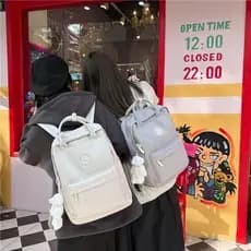 Mochila estilo coreano para estudantes femininas, bolsa escolar de grande capacidade para alunos do ensino médio e funda