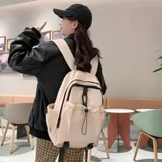 Nova mochila de design exclusivo para estudantes universitárias, estudantes do ensino fundamental II e médio, mochila de