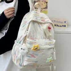 Mochila escolar para meninas do ensino fundamental, design moderno e único com alto apelo estético, adequada para estuda