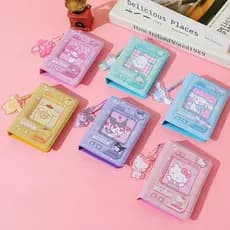 Decorador 1 Peça Suporte De Armazenamento De Cartão Fofo Kawaii Sanrio Hello Kitty Álbum De Fotos 3 Polegadas Cartões Co