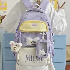 Nova mochila masculina, nova mochila feminina estilosa, mochila escolar de nicho para estudantes femininas, grande capac