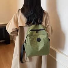 Mochila feminina estilosa para viagens, mochila leve para caminhadas, mochila para o dia a dia no trabalho, mochila esco